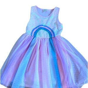 Rainbow sequin dress size 6/7